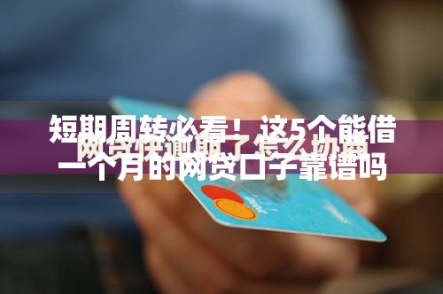 不查征信秒批,隆重介绍5个黑户贷款口子
