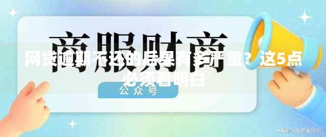 网贷逾期不还的后果有多严重？这5点必须看明白