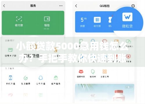 小额贷款5000急用钱怎么办？手把手教你快速到账避开这些坑