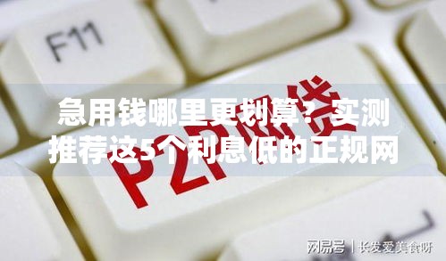 急用钱哪里更划算？实测推荐这5个利息低的正规网贷平台！