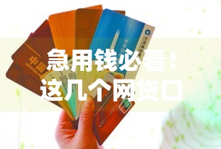 急用钱必看！这几个网贷口子下款快、门槛低，手把手教你避坑