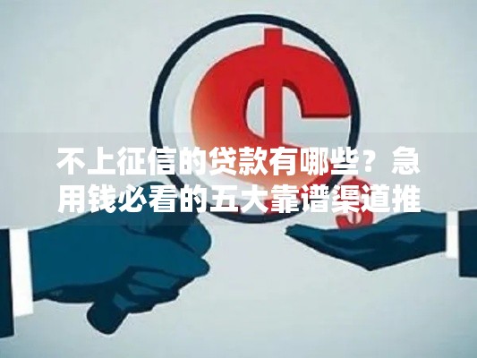 不上征信的贷款有哪些？急用钱必看的五大靠谱渠道推荐