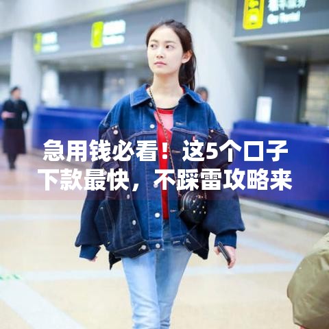 急用钱必看！这5个口子下款最快，不踩雷攻略来了