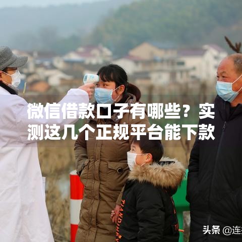 微信借款口子有哪些？实测这几个正规平台能下款