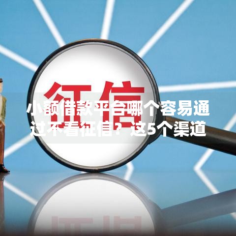 小额借款平台哪个容易通过不看征信？这5个渠道审核快、门槛低！