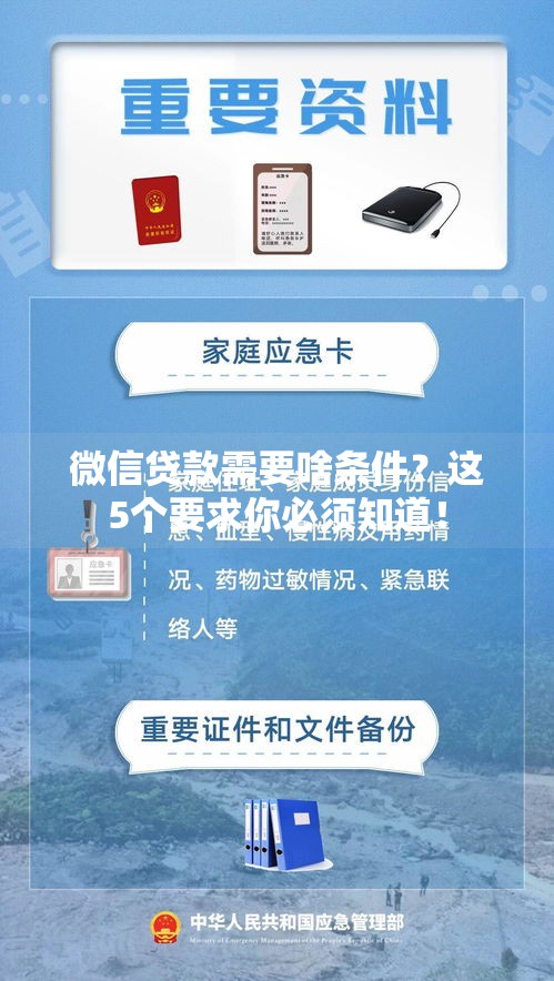 微信贷款需要啥条件？这5个要求你必须知道！
