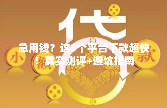 急用钱？这5个平台下款超快！真实测评+避坑指南