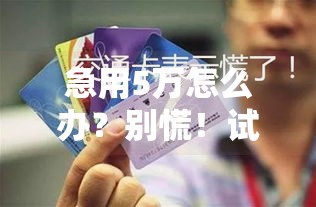急用5万怎么办？别慌！试试这几招，总有办法能解决！