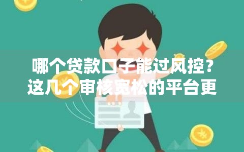 哪个贷款口子能过风控？这几个审核宽松的平台更容易下款！