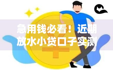 急用钱必看！近期放水小贷口子实测 低门槛平台下款快