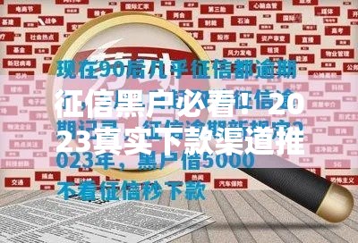 征信黑户必看！2023真实下款渠道推荐+避坑指南