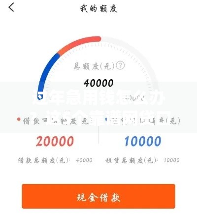 过年急用钱怎么办？这5个靠谱网贷口子放款快，审核松，还能分期还！