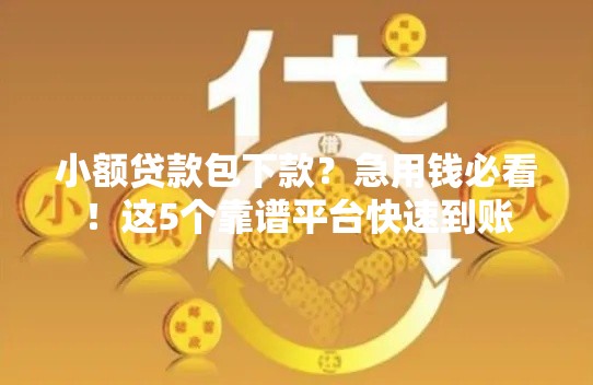 小额贷款包下款?急用钱必看!这5个靠谱平台快速到账 小额贷款包下款?急用钱必看!这5个靠谱平台快速到账