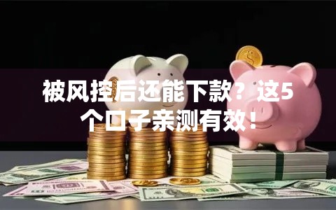 被风控后还能下款？这5个口子亲测有效！