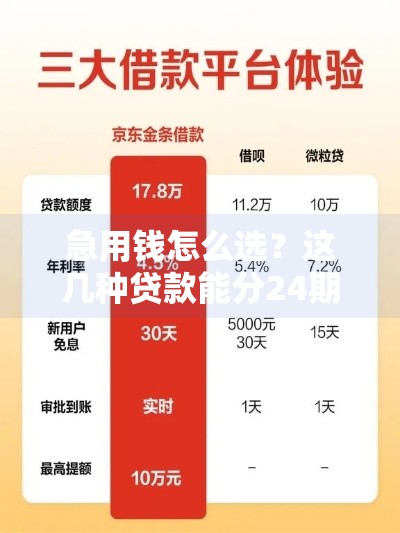 急用钱怎么选?这几种贷款能分24期或36期!低息平台盘点 急用钱怎么选?这几种贷款能分24期或36期!低息平台盘点