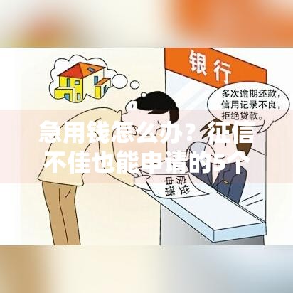 急用钱怎么办？征信不佳也能申请的5个网贷3000元秒下款方案