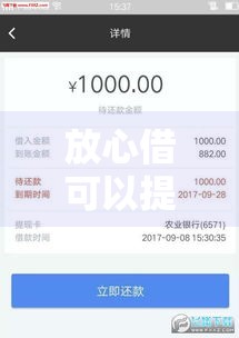 放心借可以提额吗,值得收藏的5个黑户易下款口子