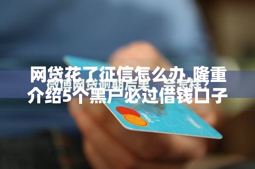 网贷花了征信怎么办,隆重介绍5个黑户必过借钱口子
