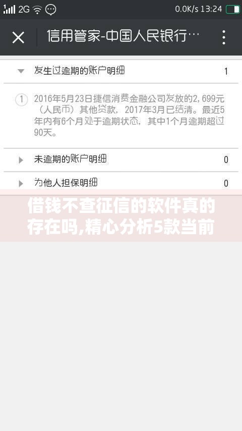 借钱不查征信的软件真的存在吗,精心分析5款当前逾期黑户能下的口子