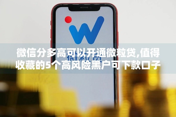 微信分多高可以开通微粒贷,值得收藏的5个高风险黑户可下款口子