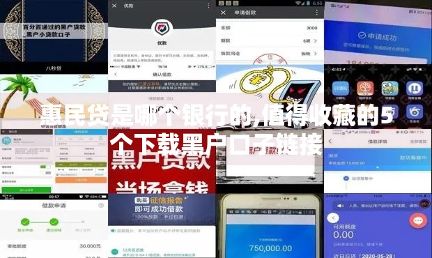 惠民贷是哪个银行的,值得收藏的5个下载黑户口子链接