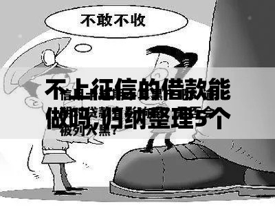 不上征信的借款能做吗,归纳整理5个贷黑户口子被秒拒