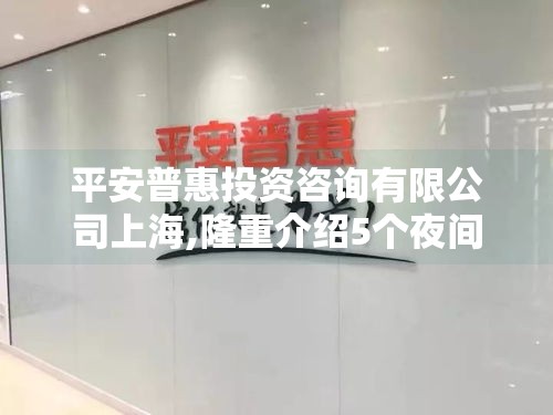 平安普惠投资咨询有限公司上海,隆重介绍5个夜间黑户可以下款的口子