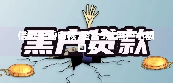 借款无需审核,整合5款黑户小额口子
