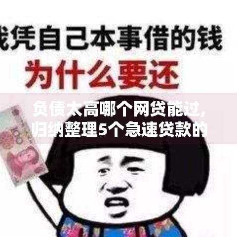 负债太高哪个网贷能过,归纳整理5个急速贷款的黑户口子